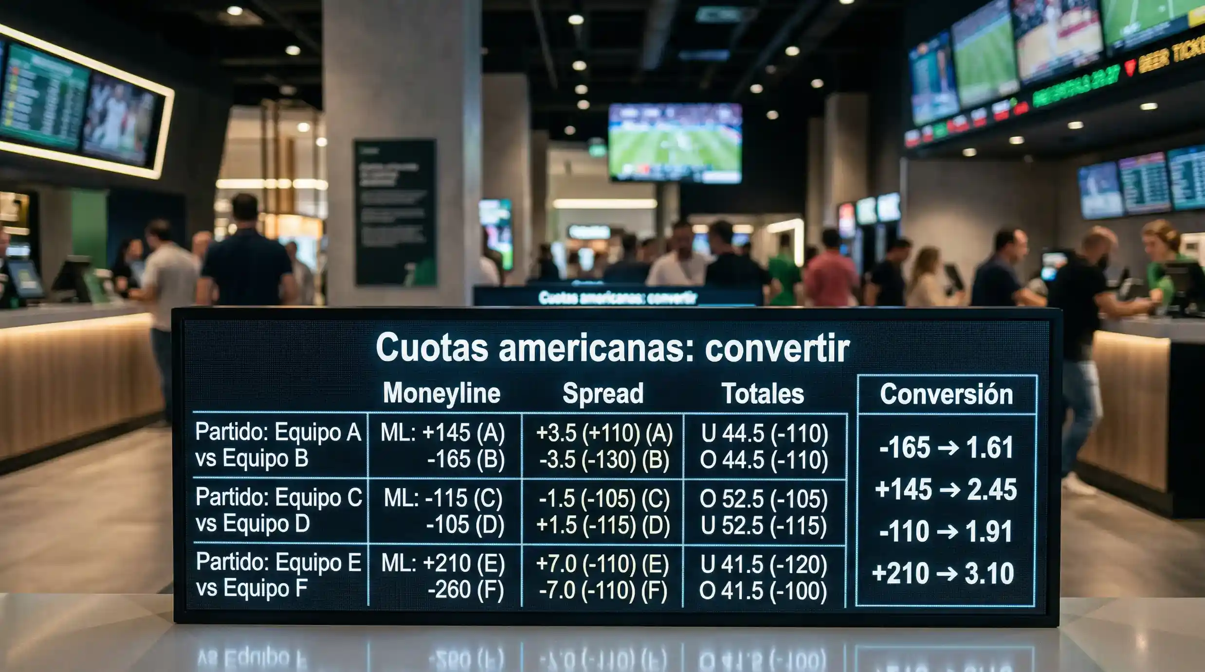 Cuotas Americanas: Cómo Leerlas y Convertirlas a Decimales